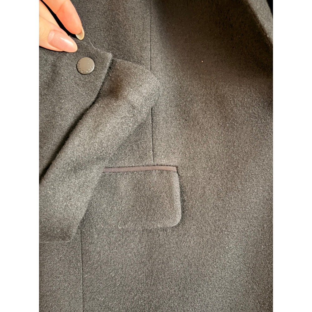 Rag‎ & Bone New York Womens Black 100% Wool Grosgrain Trim Blazer Jacket Size 10 - Picture 3 of 4